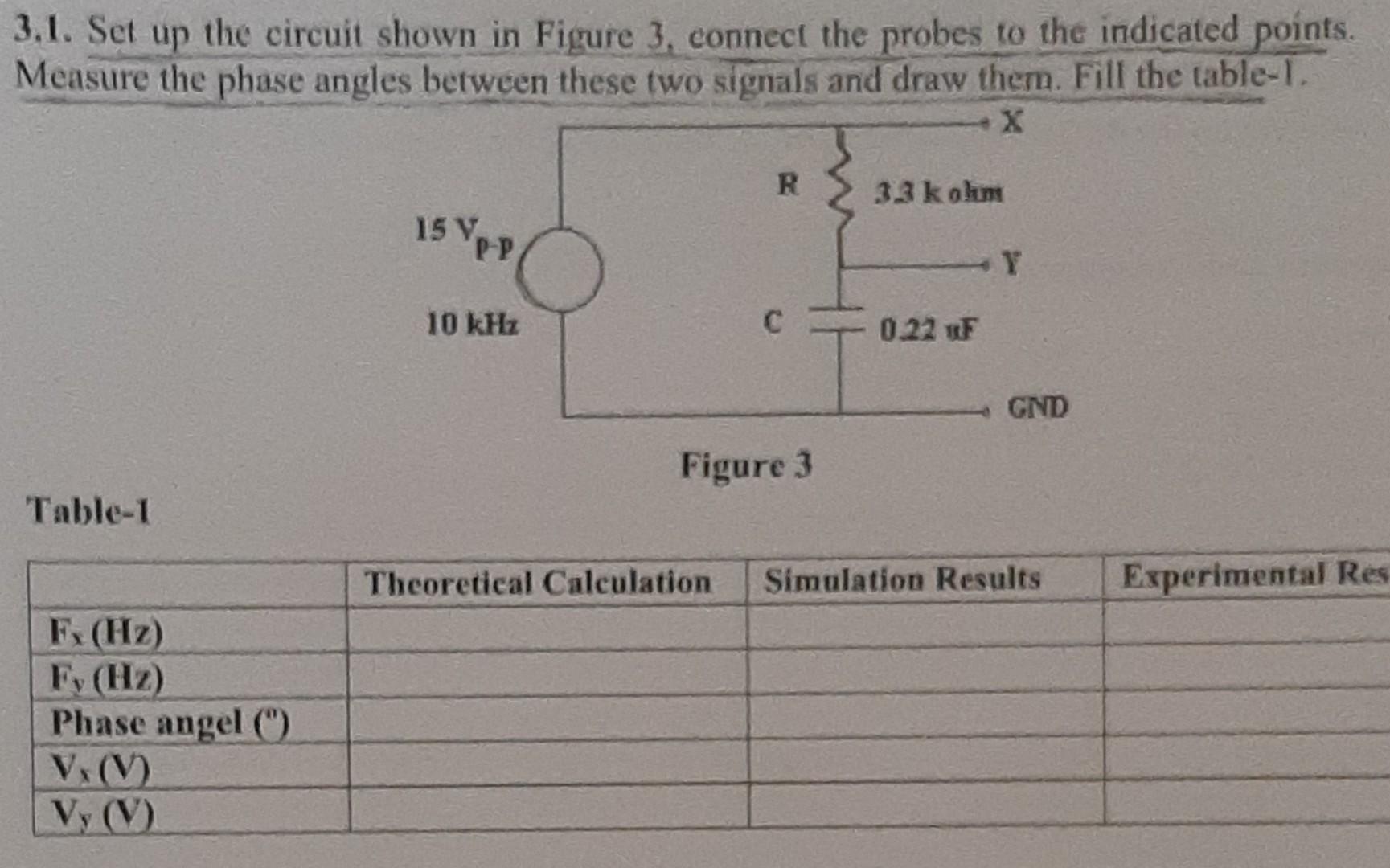 Solved 3.1. Set up the circuit shown in Figure 3, connect | Chegg.com