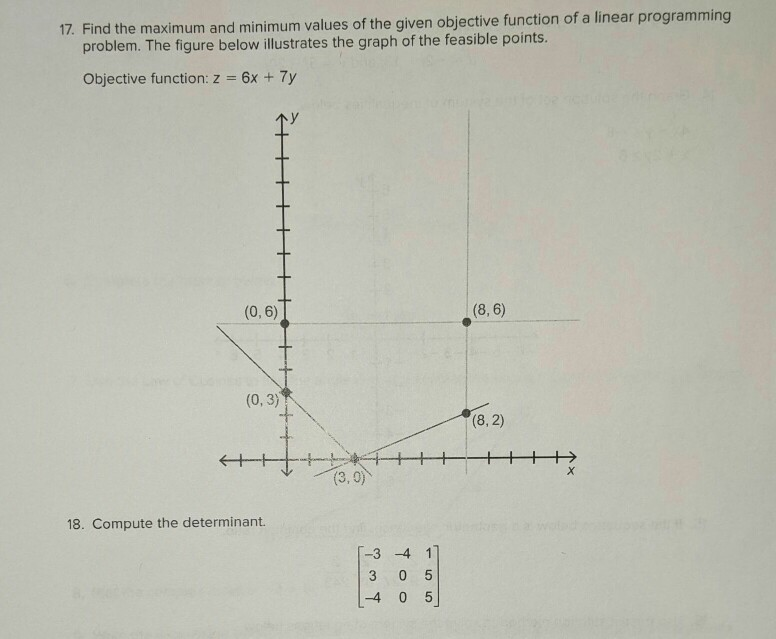 Solved 17. Find the maximum and minimum values of the given | Chegg.com