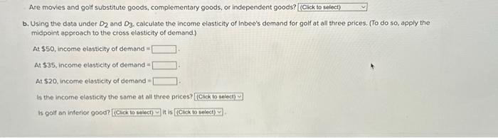 Solved Inbee Likes To Play Golf. The Number Of Times Per 