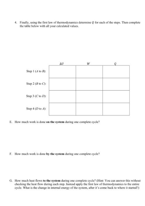 Solved Problem 3: Thermodynamic Cycle A Thermodynamic Cycle | Chegg.com