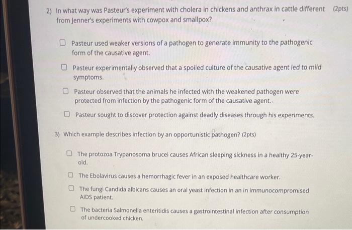 louis pasteur experiment on chicken cholera