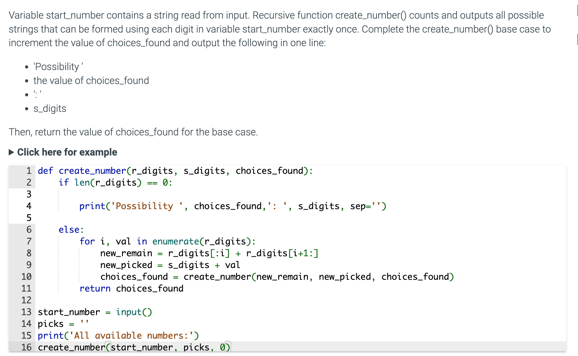 Python help. My code is on line 4.Variable | Chegg.com