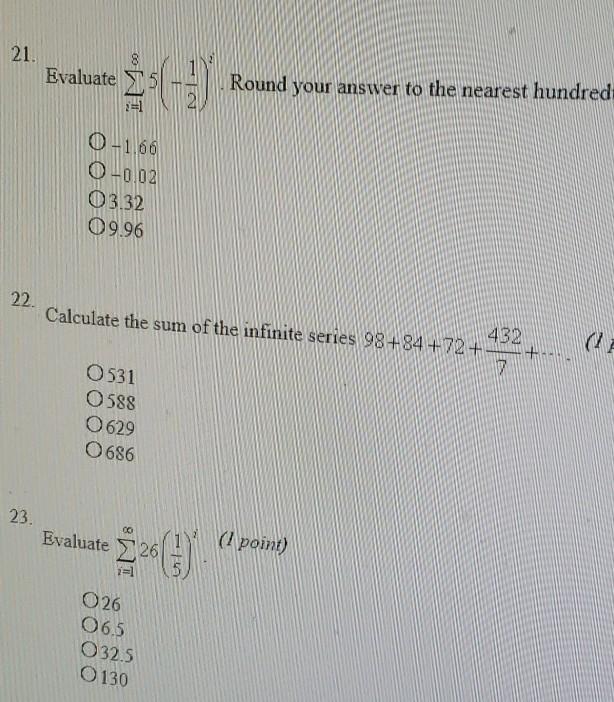 Solved 21 Evaluate 5 Round Your Answer To The Near Chegg Com