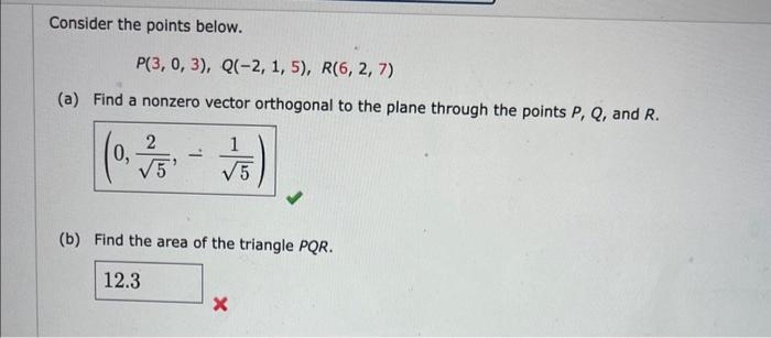 Solved Consider The Points Below. | Chegg.com