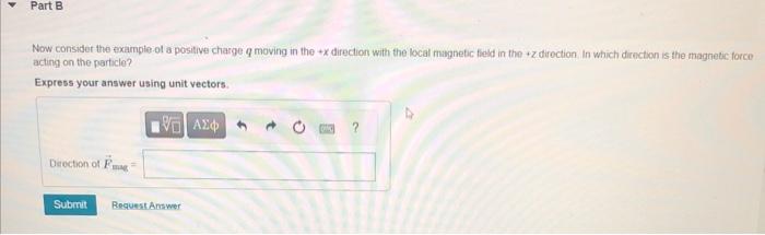 Solved ± Force on Moving Charges in a Magnetic Field | Chegg.com