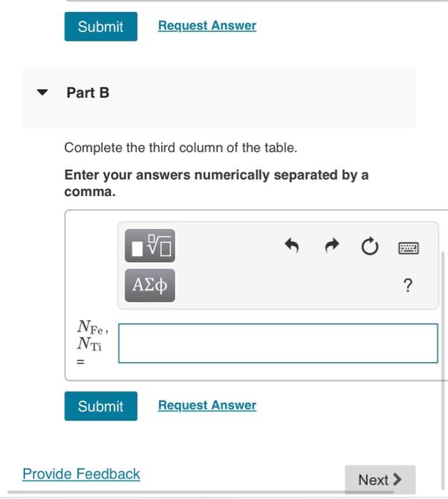Solved Exercise 6.22 5 of 30 Complete the table: Part A | Chegg.com