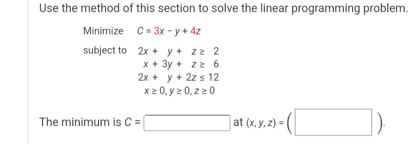Solved Use the method of this section to solve the linear | Chegg.com