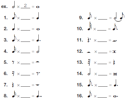 Solved: Show how many notes or rests of the shorter duration wo ...