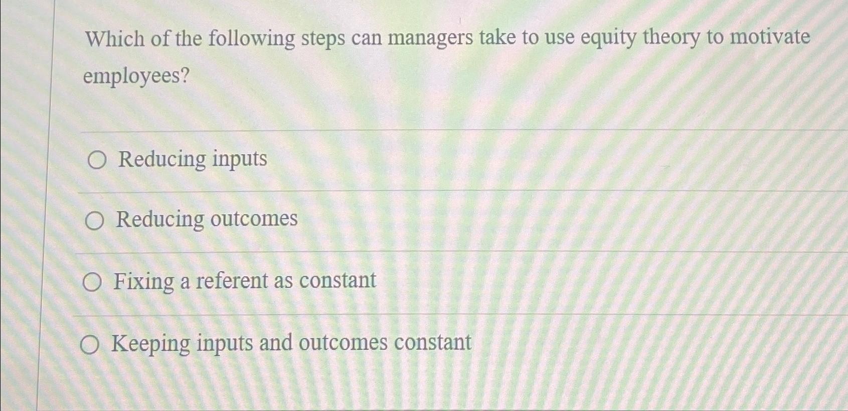 Solved Which of the following steps can managers take to use | Chegg.com