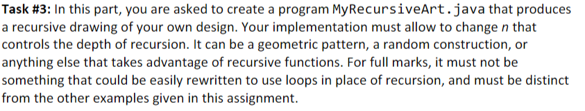 Solved Task #3: In this part, you are asked to create a | Chegg.com