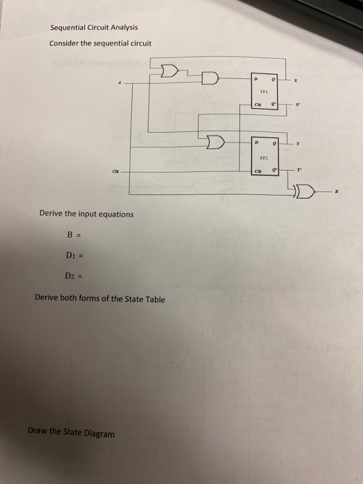 Solved Sequential Circuit Analysis Consider The Sequential 