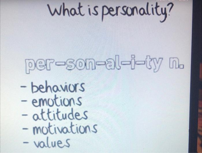 Solved Discuss the pros and cons of the use of personality | Chegg.com