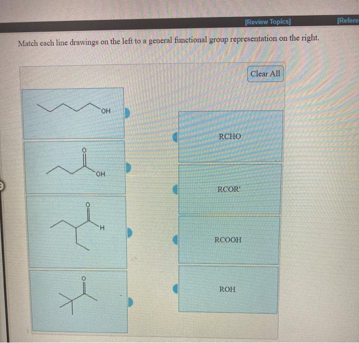Solved Match each structural formula on the left to the | Chegg.com