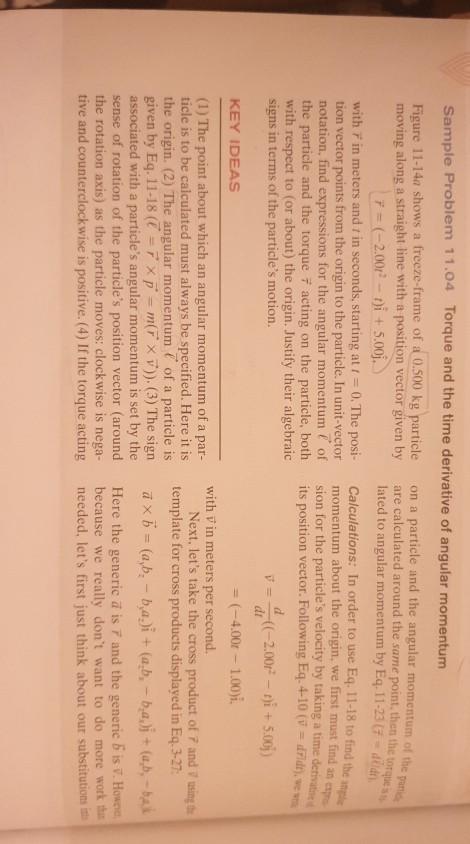 Solved 2 In Sample Problem 11 04 If The Particle Inste Chegg Com