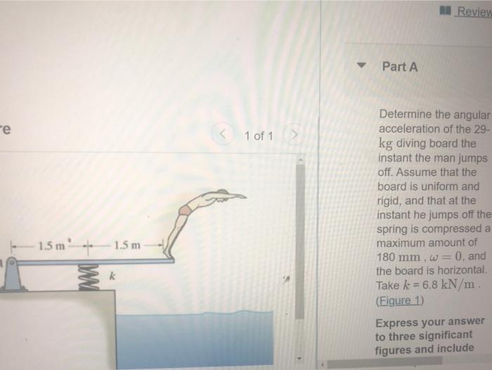 Solved Review Part A ге 1 of 1 > Determine the angular | Chegg.com