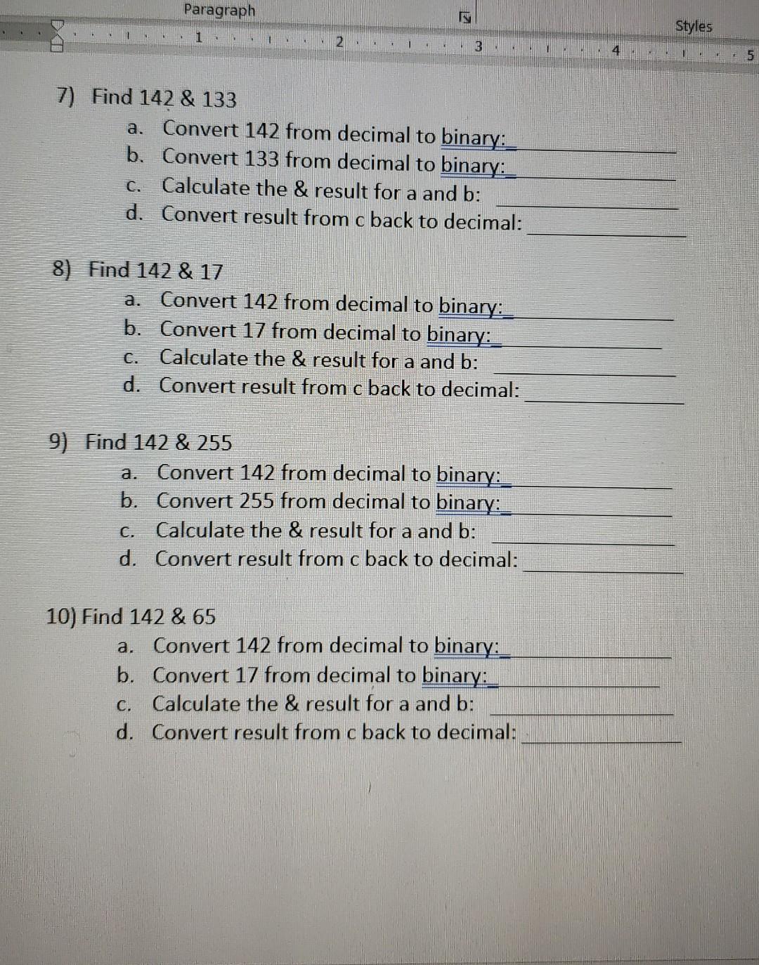 Solved Bitwise & (AND Operation) Exercise. Reminder: The | Chegg.com