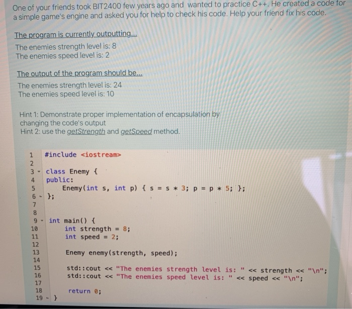 Solved One of your friends took BIT2400 few years ago and | Chegg.com