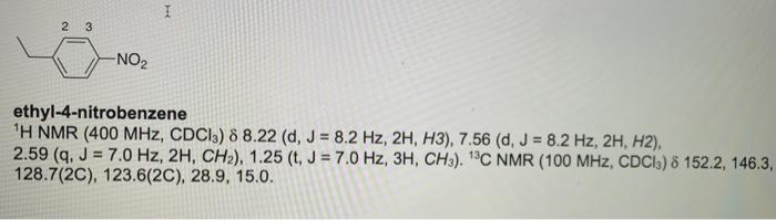 Solved On No T 7 5 710 I 2 No2 Ethyl 4 Nitrobenzene H N Chegg Com