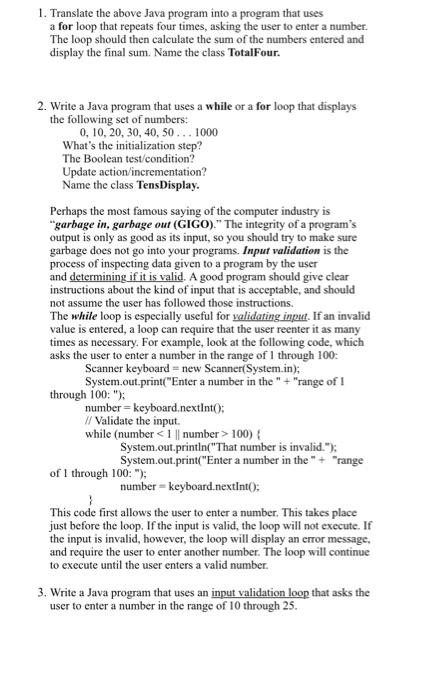 Solved Java Lab Assignments #13 A running total is a sum of | Chegg.com