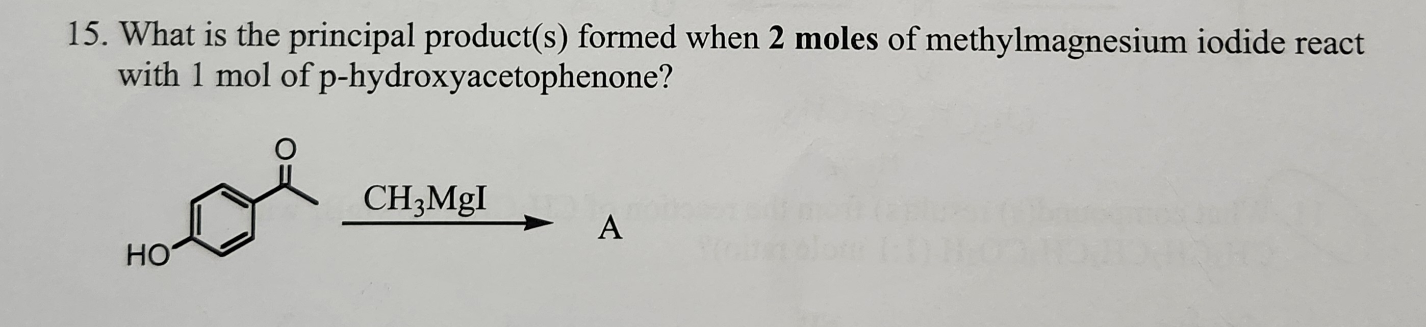 Solved What Is The Principal Product(s) ﻿formed When 2 