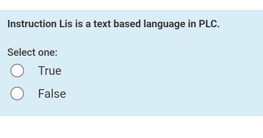 Solved Instruction Lis is a text based language in | Chegg.com