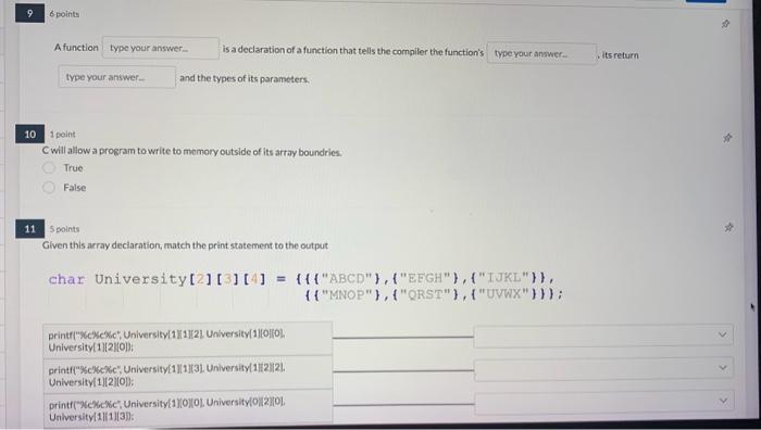 Solved A function is a declaration of a function that tells | Chegg.com