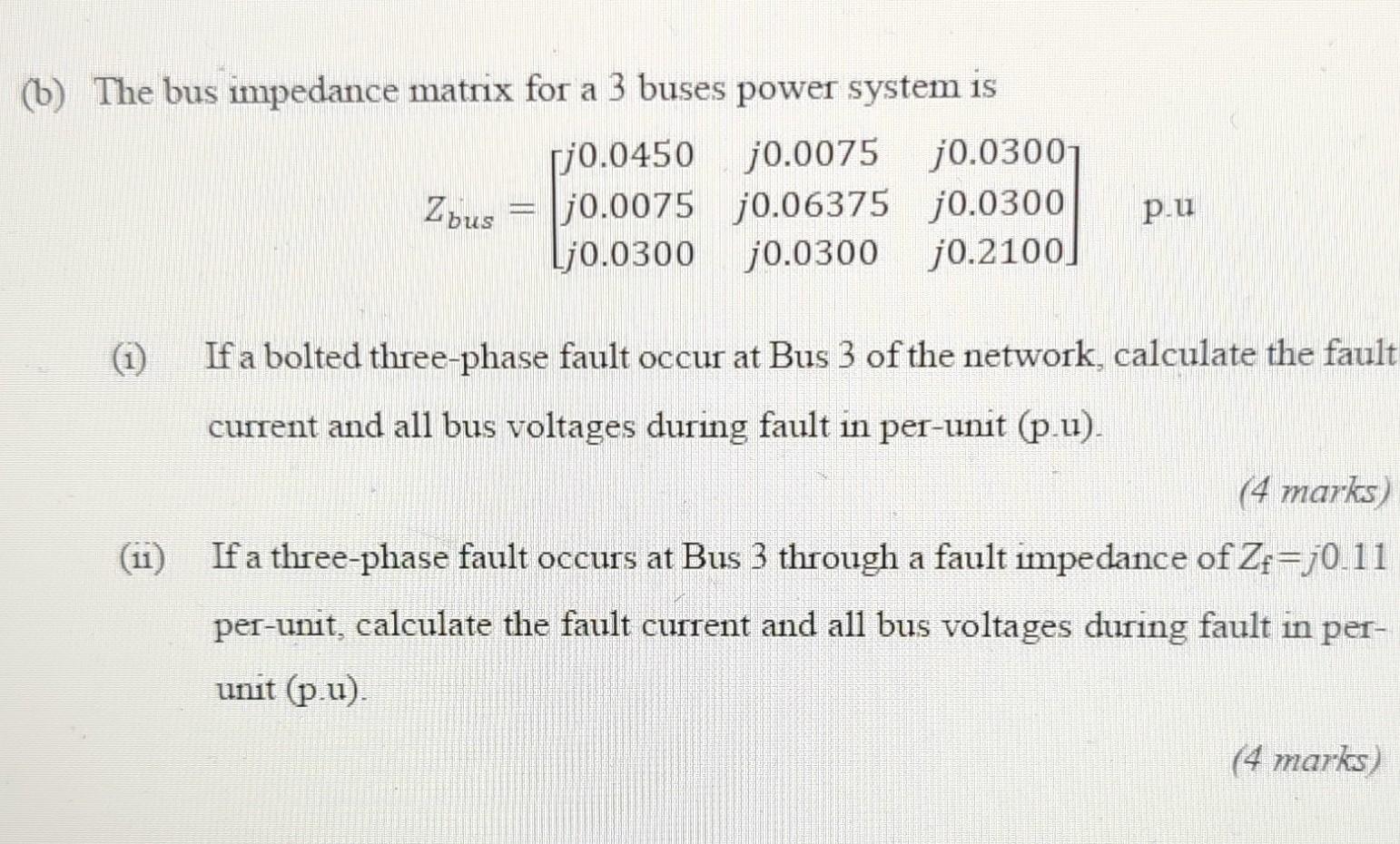 Solved The Figure Below Shows A Power System Consisting Of A Chegg Com