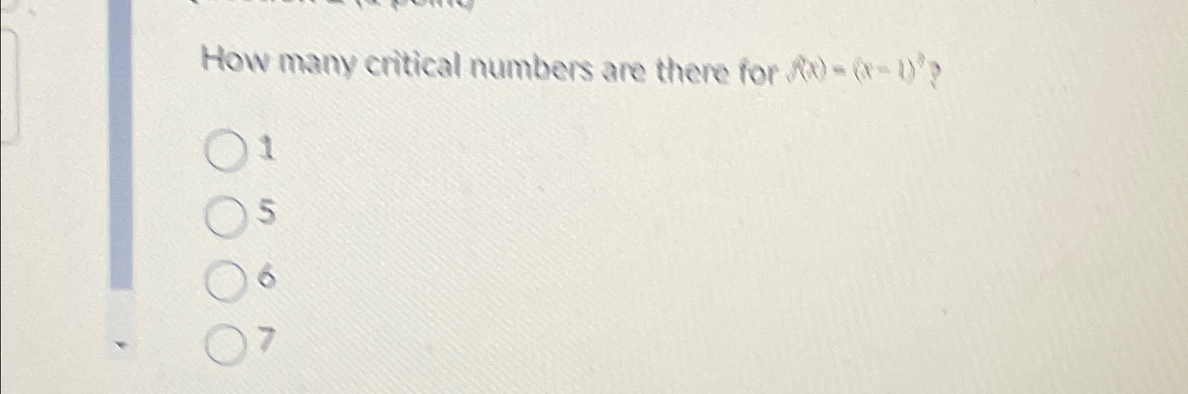 Solved How many critical numbers are there for | Chegg.com