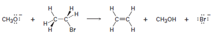 Solved: Methoxide ion (CH3O−) reacts with bromoethane in a single ...