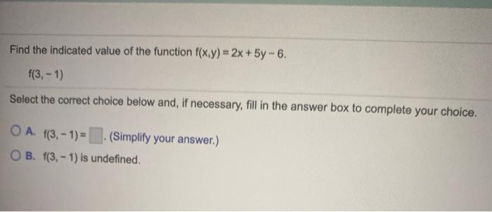 Solved For The Function F X Y X® E 8xy Find Fx And Fy