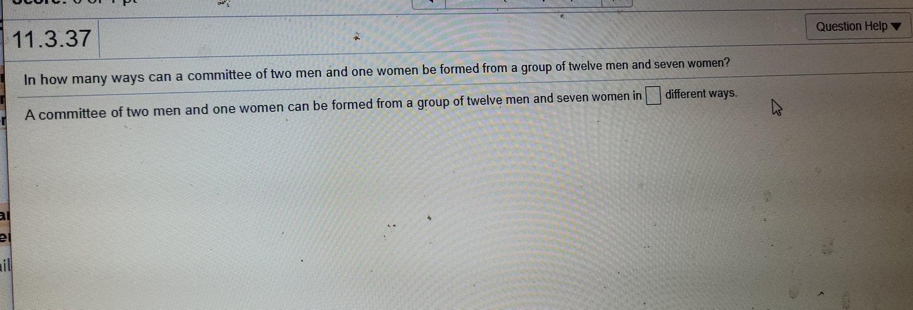 Solved Question Help 11.3.37 In how many ways can a | Chegg.com