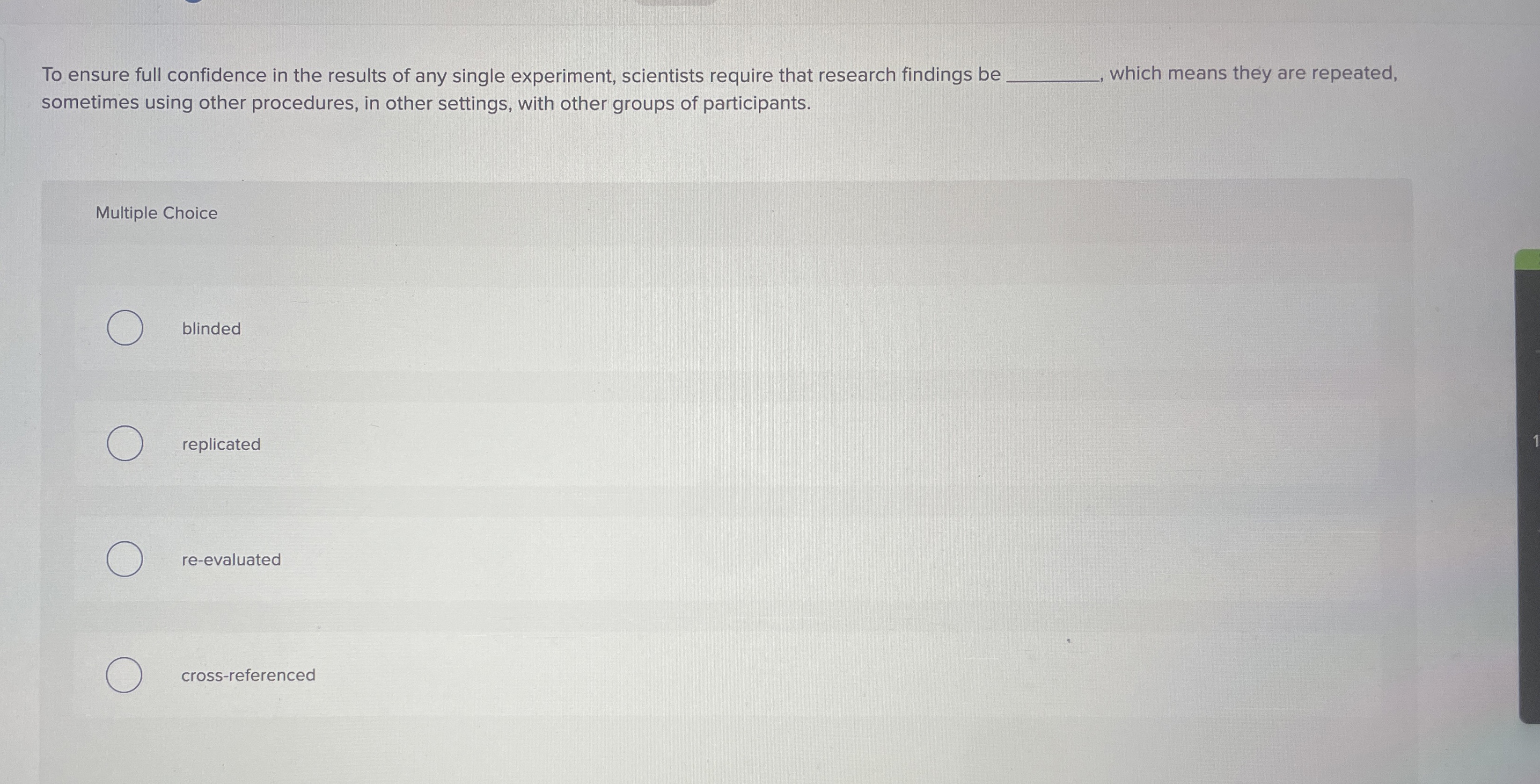 Solved To ensure full confidence in the results of any | Chegg.com
