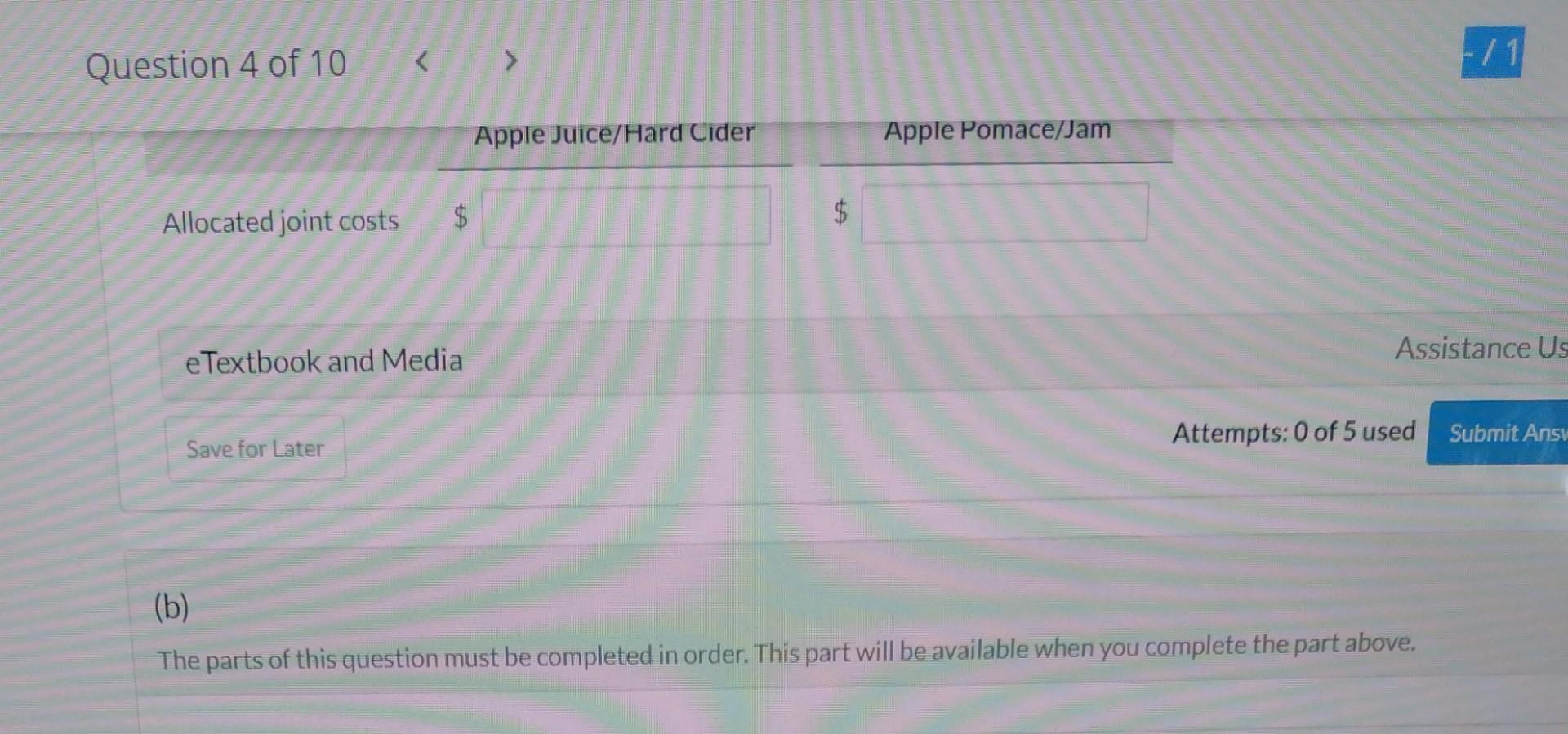 Solved jennifer owns a small apple orchard and press chegg
