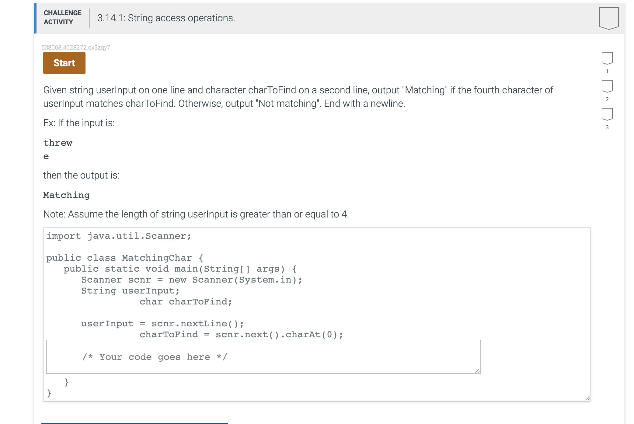 Solved 538068.4028272.qx3zqy7Given String UserInput On One | Chegg.com