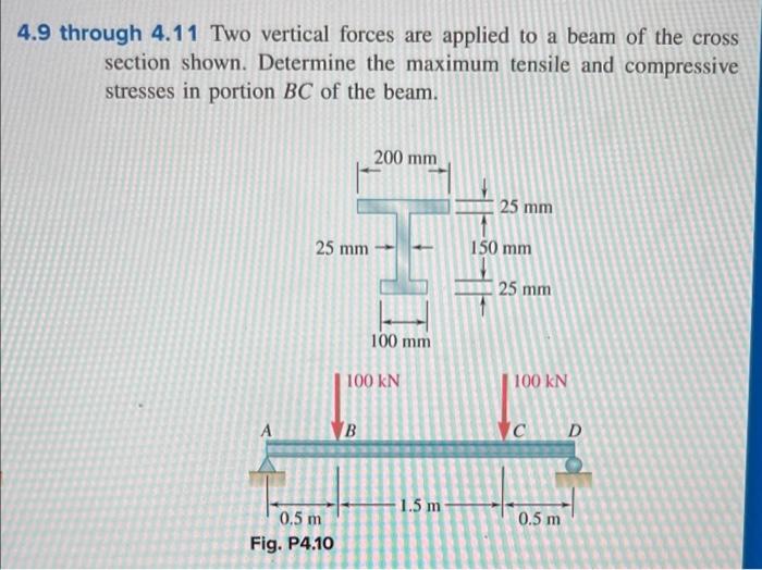 Solved 4.10. show all steps. Answers should be 118.2MPa for | Chegg.com