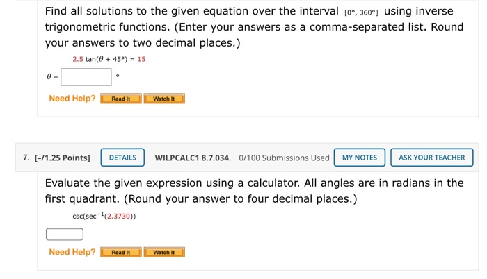 Solved Find all solutions to the given equation over the | Chegg.com