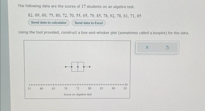 Solved The following data are the scores of 17 students on | Chegg.com