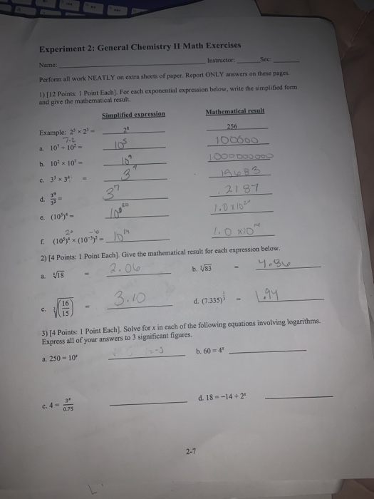 Solved 4) [18 Points: 2 Point Each]. Solve for x in each of | Chegg.com