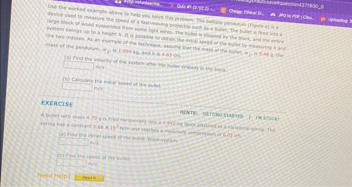 Solved Use the worked example above to help you solve this | Chegg.com