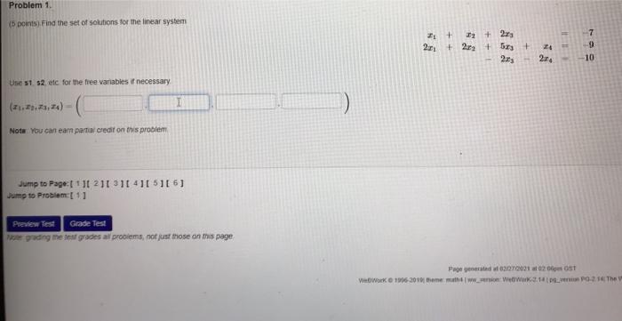 Solved Problem 1. 15 points. Find the set of solutions for | Chegg.com