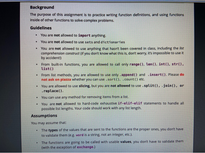 Solved Background The purpose of this assignment is to | Chegg.com