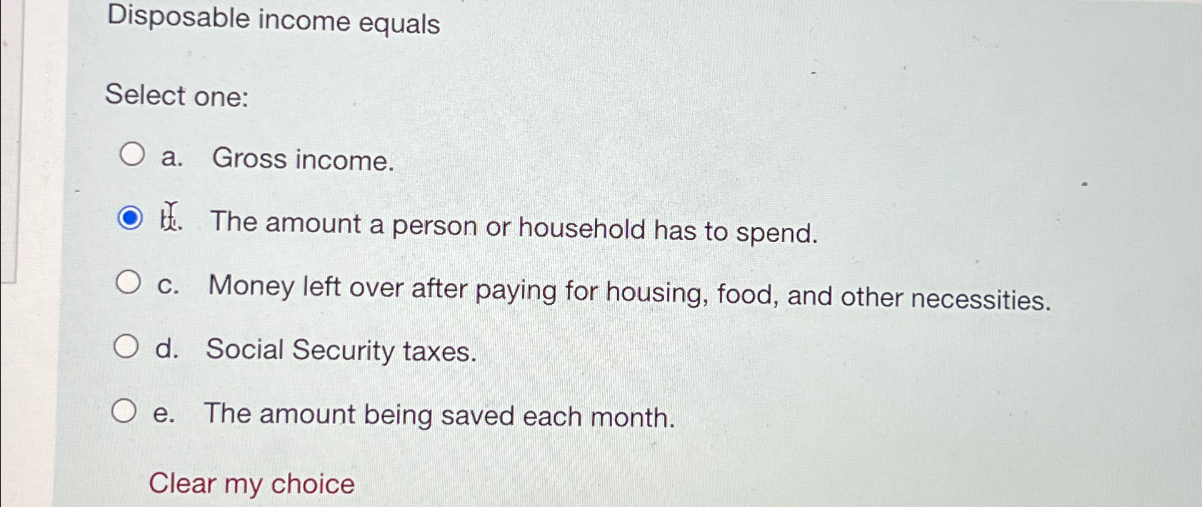 Solved Disposable equalsSelect onea. ﻿Gross