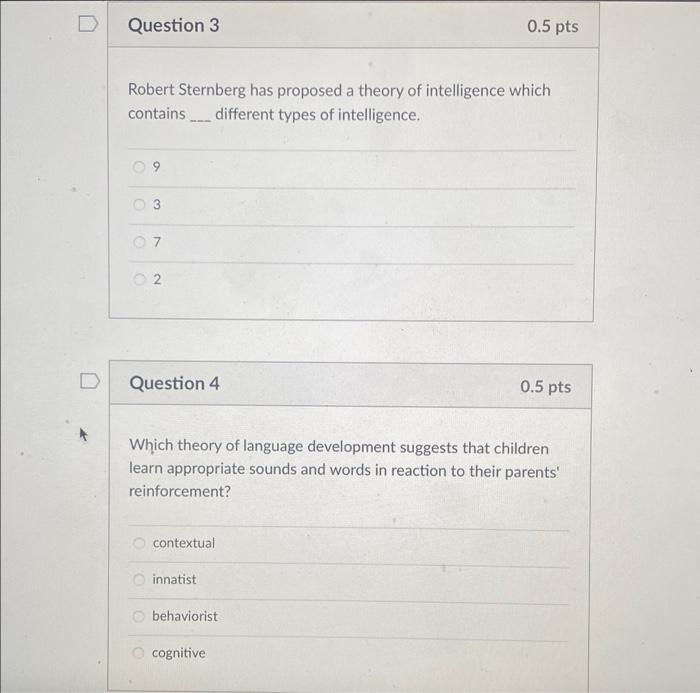 Solved D Question 1 Binet developed the first