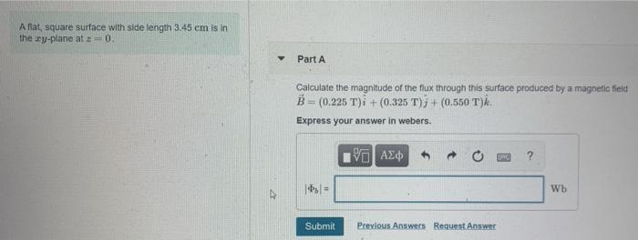 Solved Part A Suppose you have a magnetic field with a | Chegg.com