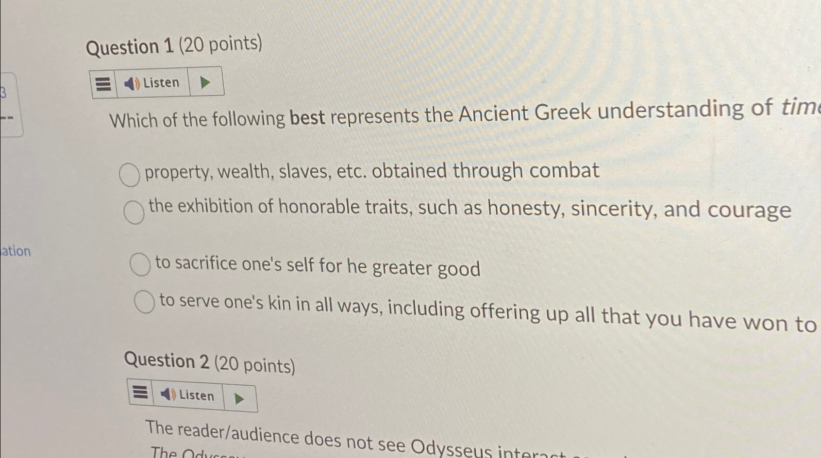Solved Question 1 (20 ﻿points)Which of the following best | Chegg.com