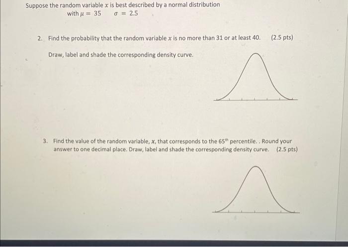 Solved Suppose the random variable x is best described by a | Chegg.com