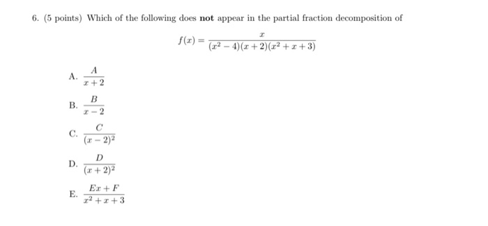 Solved 3. (5 Points) Find The Value Of B In The Partial | Chegg.com