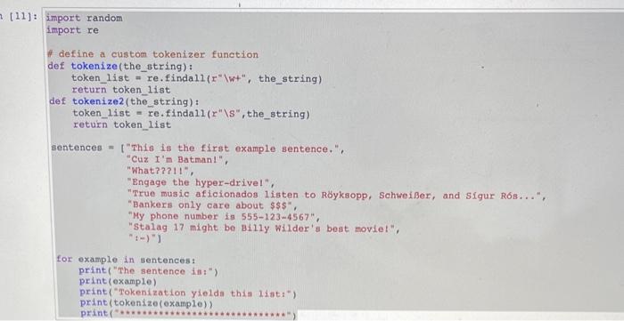 Solved modify this cofe so that each punctuation symbol is | Chegg.com