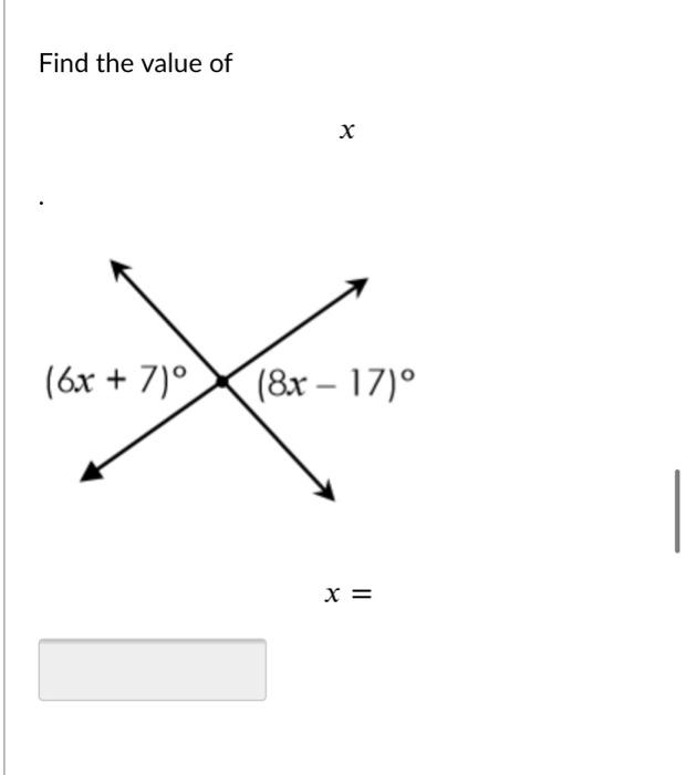 find the value of x if 7 3x 16