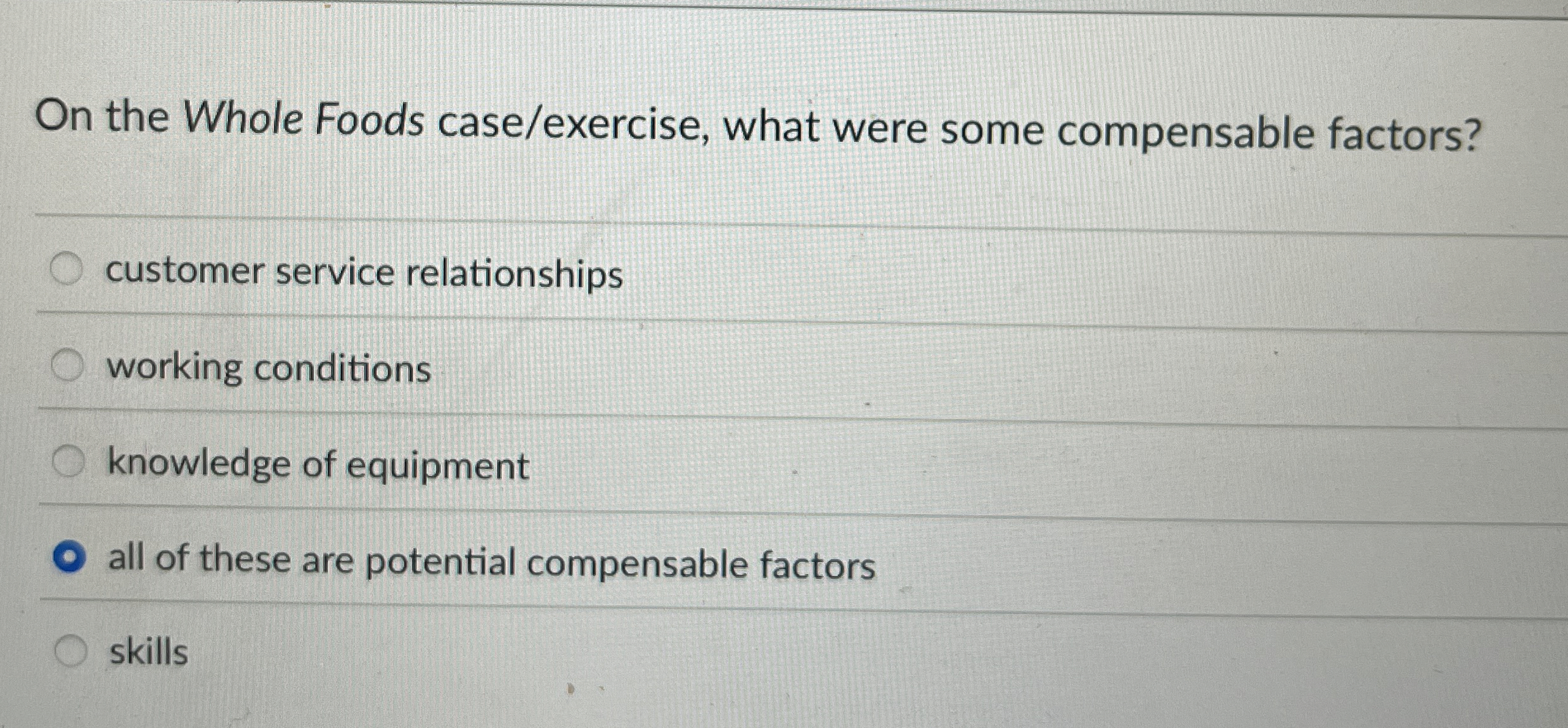 Solved On the Whole Foods case/exercise, ﻿what were some